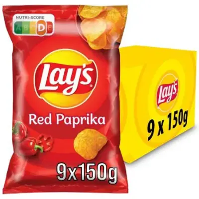 1,35kg! 🥔 9x Lay’s Red Paprika Chips für 8,96€ (statt 18€) – 0,99€ pro Tüte