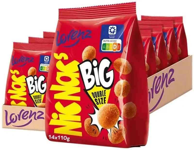 Über 1,5kg! 🥜 14er Pack Lorenz NicNac’s Original BIG je 110g ab 18,89€ (statt 28€)