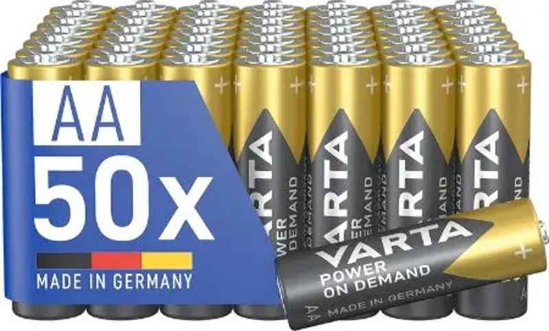 🔋 50er Pack Varta 1,5V AA Batterien ab 17,14€ (statt 24€)