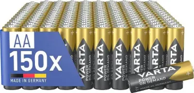 🔝🇩🇪🔋 150er Pack Varta AA Alkaline Power on Demand Batterien ab 44,55€ (statt 60€)