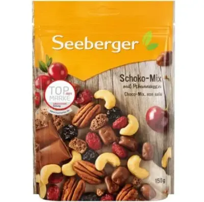 🌰 3x Seeberger Schoko-Mix mit Pekannüssen (150g) ab 6,75€ (statt 12€)