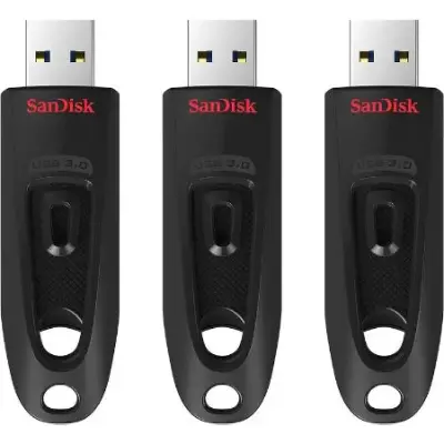 3er Pack SanDisk Ultra USB 3.0 Stick, je 64 GB für 36,42€ (statt 45€)