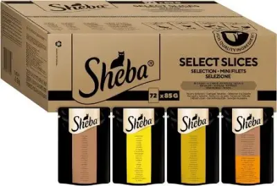 😻 72x Sheba Selection Katzenfutter in Sauce, je 85g ab 24,83€ (statt 36€)