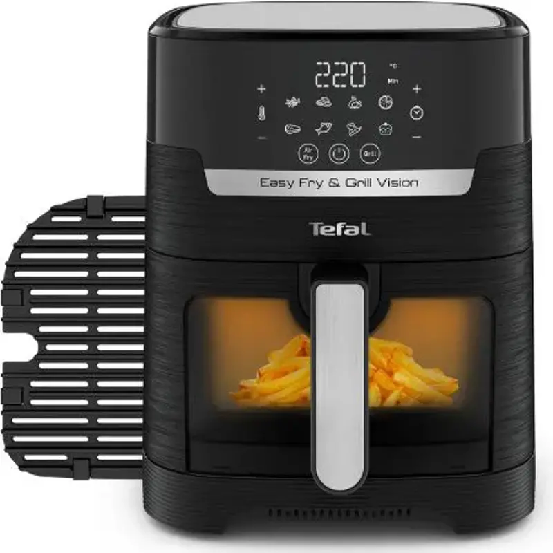 Tefal EY5068 Easy Fry & Grill Vision Heißluftfritteuse, 4,2L für 77,99€ (statt 90€)