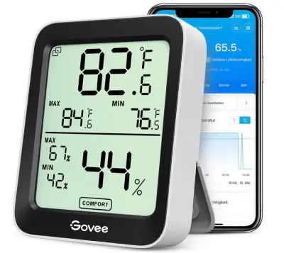 🌡️ GoveeLife Digitales Thermometer-Hygrometer mit App-Anbindung für 11,39€ (statt 18€)