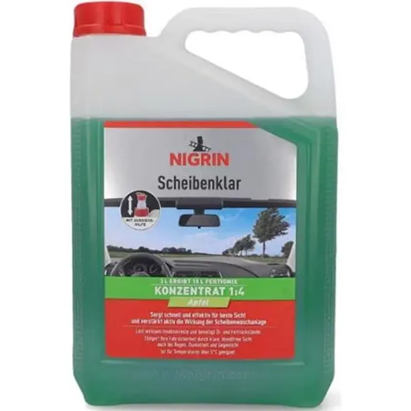 🚗💨 3 Liter Nigrin Scheibenklar Konzentrat Apfel für 7,19€ (statt 13€)