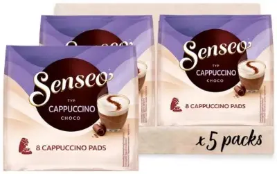 ☕ 5x 8 Portionen Senseo Pads Cappuccino Choco ab 13,25€ (statt 20€)
