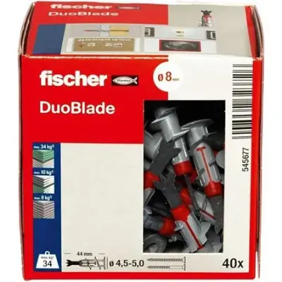 🔨 40x fischer DuoBlade, selbstbohrender Gipskartondübel für 10,98€ (statt 16€)