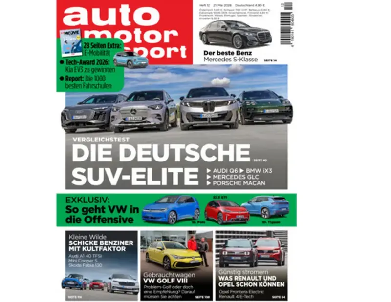 🚘 13 Ausgaben auto motor und sport Abo für nur 9,90€ (statt 68€) – nur 0,76€/Ausgabe