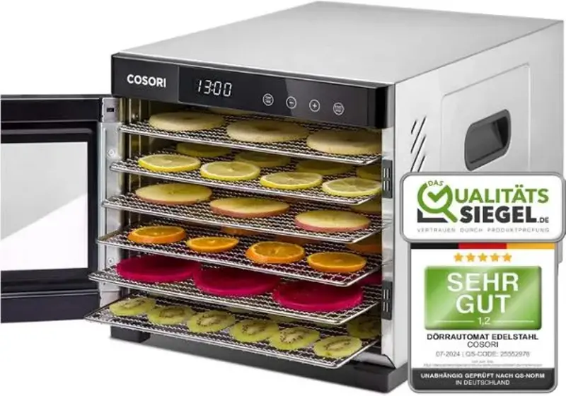 🥓 Cosori Dörrautomat inkl. Zubehör & 50 Rezepten für 152,99€ (statt 180€)