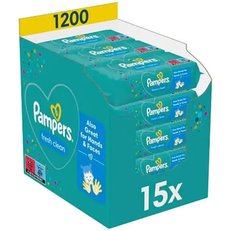👶🏻 1.200 Stk. Pampers Fresh Clean Feuchttücher ab 17,82€ (statt 26€)