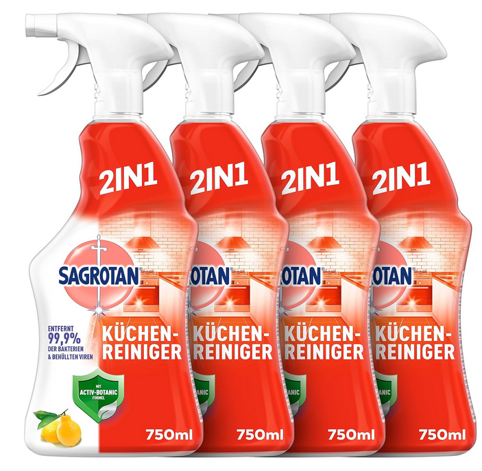 🧹🧽 4x Sagrotan Allzweck-Reiniger je 750ml für 10,04€ (statt 15€)