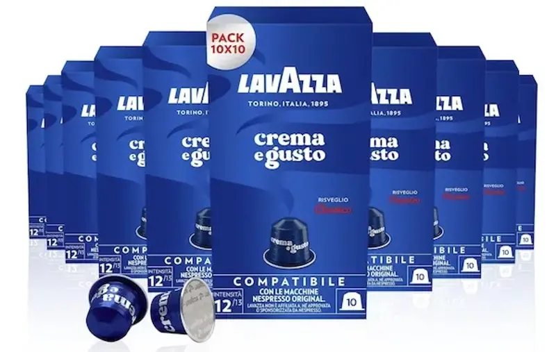 ☕ 100x Lavazza Crema e Gusto Espresso mit Schokoladen-Aroma ab 20€ (statt 40€)