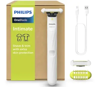 🪒 Philips OneBlade Intimate elektrischer Intimrasierer für 31,99€ (statt 40€)