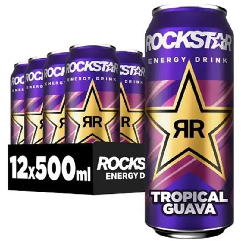 🍹 12x Rockstar Energy Drink Tropical Guava, 0,5L ab 8,50€ 💥 (statt 18€) – 0,70€ pro Dose