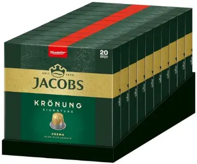 ☕️ 200er Pack Jacobs Krönung Crema Kaffeekapseln ab 45,59€ (statt 60€)