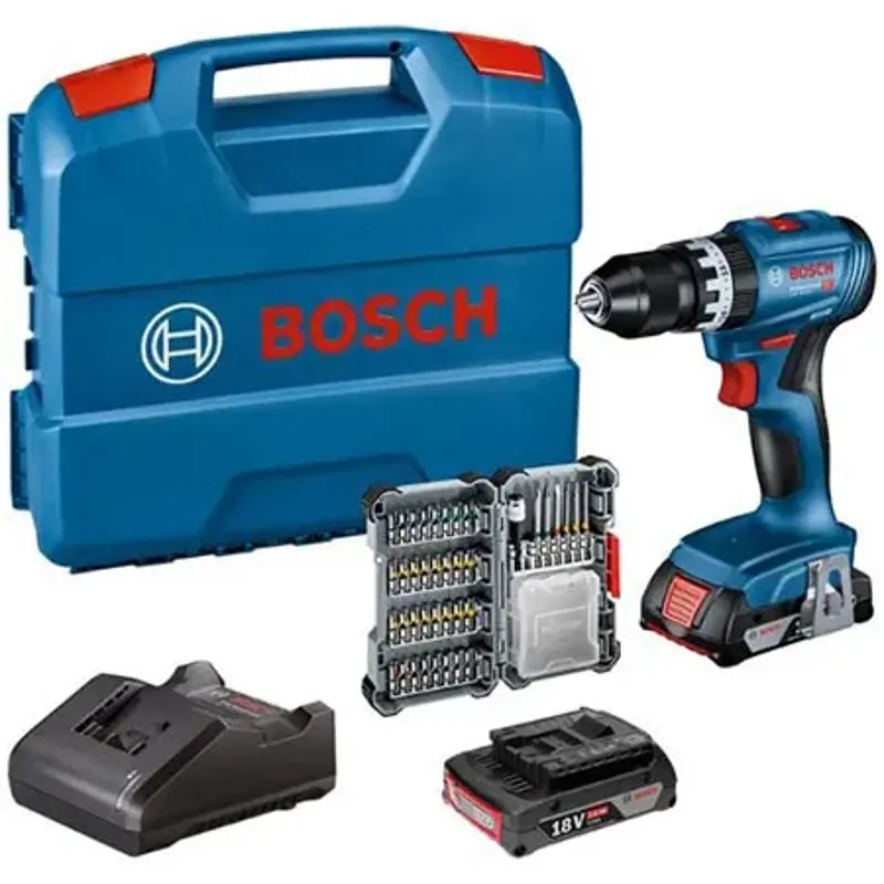 🪛 Bosch Professional GSB 18V-45 Akku Schlagbohrschrauber Set für 151,99€ (statt 193€)