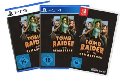 🛕 Tomb Raider 1-3 Remastered – Switch, PS4 & PS5 für 24,99€ (statt 33€)