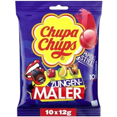 🍭 4 x 10er Pack Chupa Chups Zungenmaler Lutscher ab 4,64€ (statt 7€)