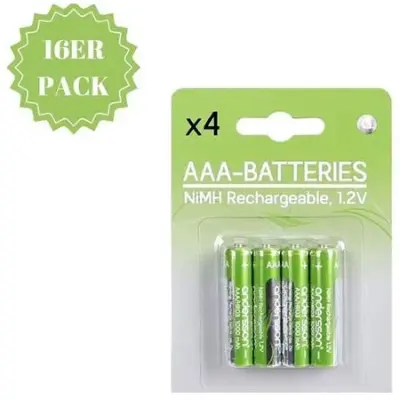 🔋 2 x 16er Pack Andersson AAA Akkus 1.2V 500mAh für 16,88€ (statt 44€)