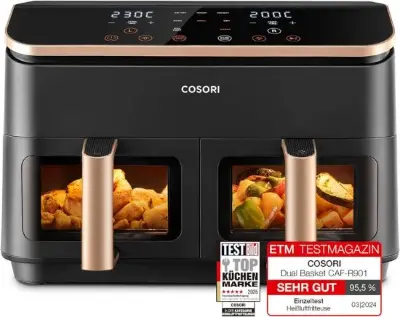 🍟 Cosori CAF-R903 6-in-1 Dual Zone Air Fryer XXL 8,5L für 139,94€ (statt 180€)