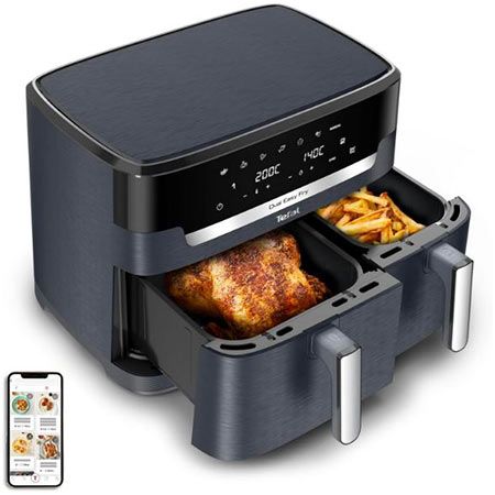 🍟 Tefal Dual Easy Fry XXL Doppelkammer-Heißluftfritteuse 11L für 129,99€ (statt 165€)