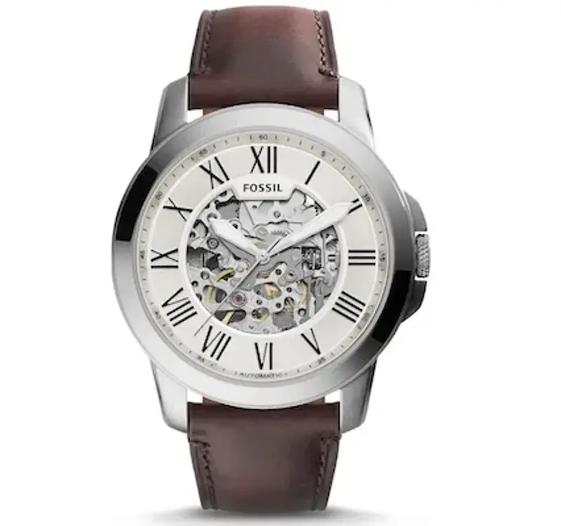 ⌚ Fossil Herrenuhr Grant mit mechanischem Automatikwerk, 45mm für 121,39€ (statt 269€)