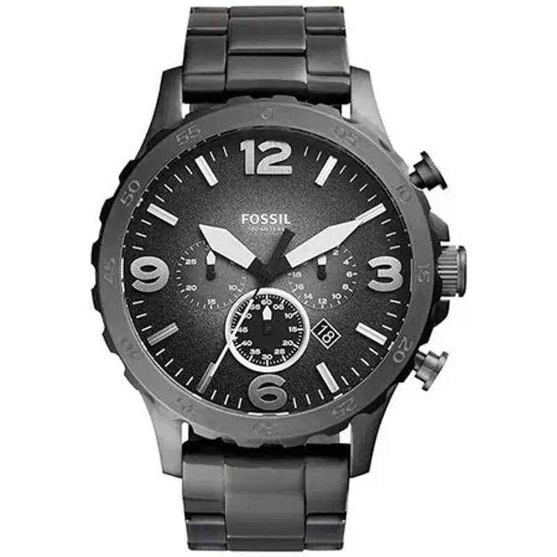 ⌚ Fossil Nate Steel Gray Edelstahl Chronograph für 87,60€ (statt 110€)