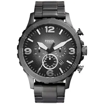 ⌚ Fossil Nate Steel Gray Edelstahl Chronograph für 87,60€ (statt 110€)