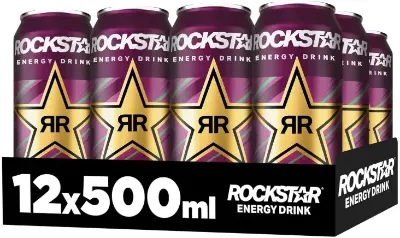 🥤 Rockstar Energy Drink Sour Raspberry 12x 500ml ab 8,50€ 💥 (statt 18€) – 0,70 pro Dose