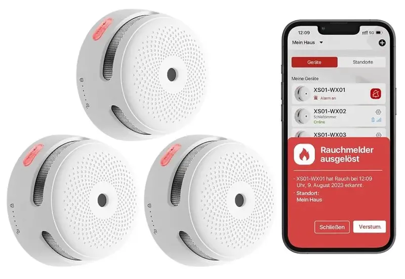 🔥 3er Set X-Sense XS01-WX WiFi Rauchmelder für 69,28€ (statt 81€)