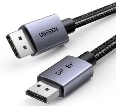 UGREEN 8K Displayport 1.4 Kabel, 2m, 8K/60Hz, 4K/240Hz für 7,99€ (statt 10€)