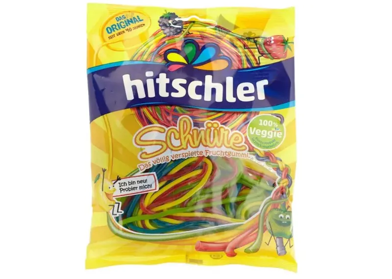 🍬 Hitschler Fruchtgummi-Schnüre 4 Farben, 125g für 0,99€ (statt 1,39€)