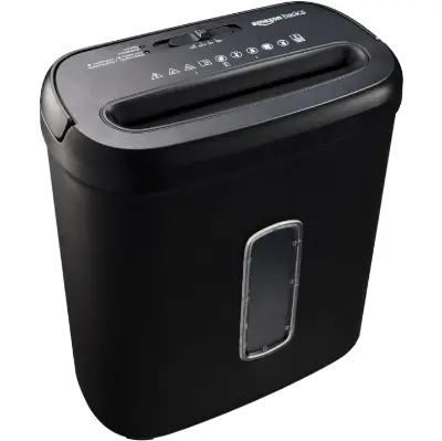 📄 Amazon Basics Querschnitt Aktenvernichter für 8 Blatt für 27,21€ (statt 45€)