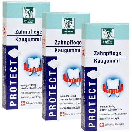 🦷 3 x 20er Pack Baders Protect Zahnpflege-Kaugummi ab 10€ (statt 15€)