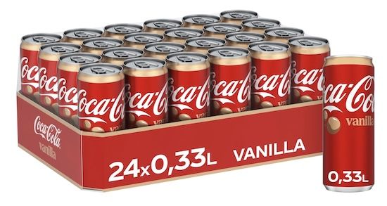 🥤 24x Coca-Cola Vanilla, 330ml Dosen ab 12,60€ (statt 21€) – 0,53€ pro Dose