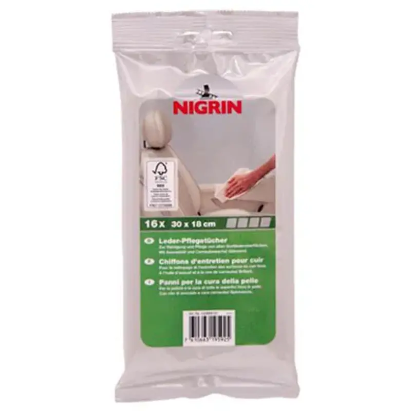🧽 2 x 16er Pack NIGRIN Auto Leder Pflegetücher für 9,48€ (statt 20€)