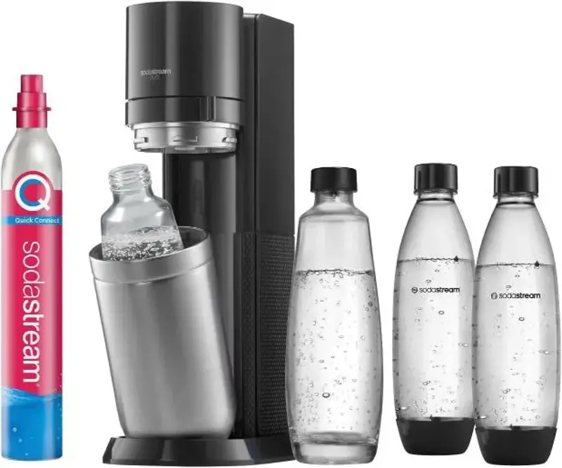 💧 SodaStream DUO Wassersprudler inkl. 2x Glasflasche & 2x FUSE Flasche für 119,99€ (statt 140€)