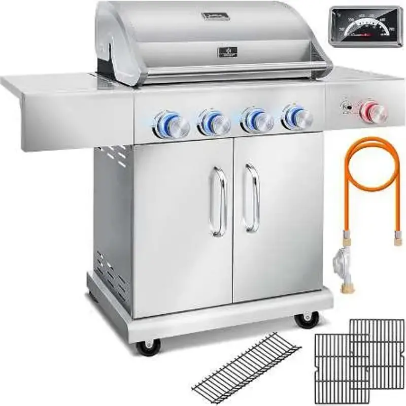 🥩 Kesser Master BBQ Gasgrill mit Infrarot & Grillthermometer für 296,80€ (statt 350€)