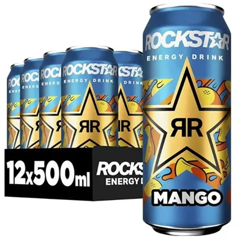 🥭 12x Rockstar Energy Drink Mango ab 9€ (statt 18€) – nur 0,75€ pro Dose!