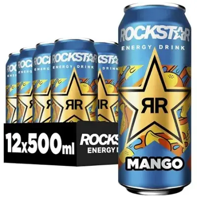 🥭 12x Rockstar Energy Drink Mango ab 9€ (statt 18€) – nur 0,75€ pro Dose!