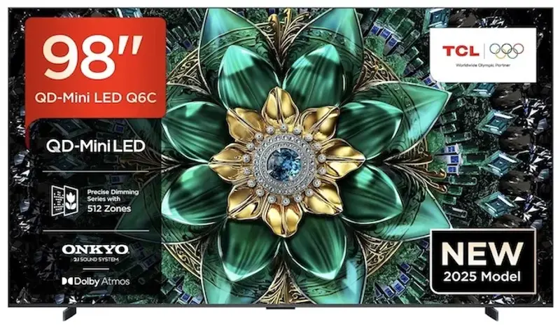 📺 TCL 98Q6C – 98 Zoll 4K QD-Mini LED TV mit 144Hz für 1.499€ (statt 1.851€)