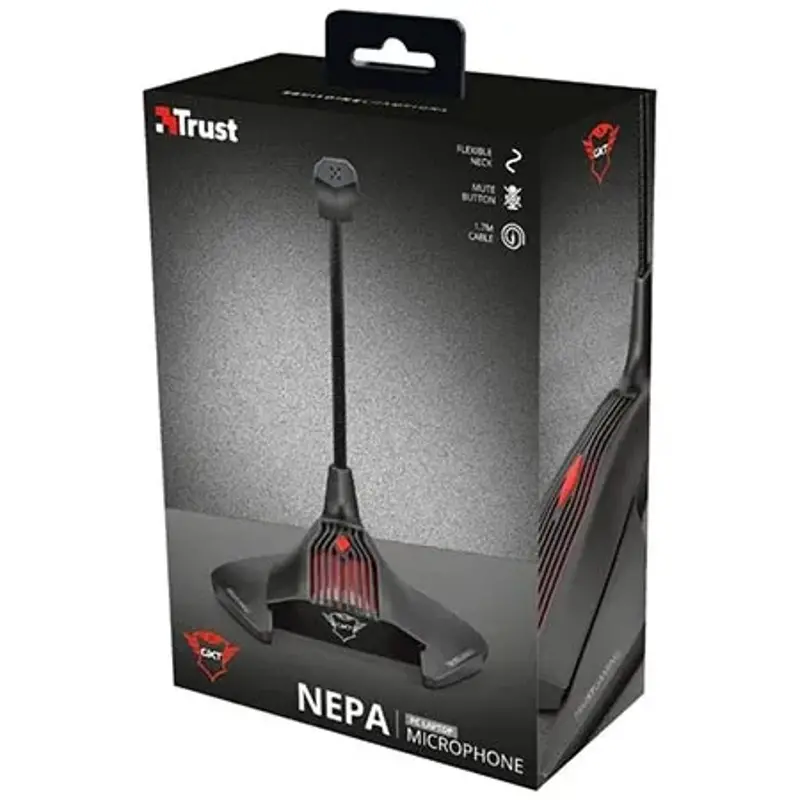 🎙️ Trust GXT 239 Nepa Gaming Mikrofon, 3.5mm für 7,77€ (statt neu 20€)