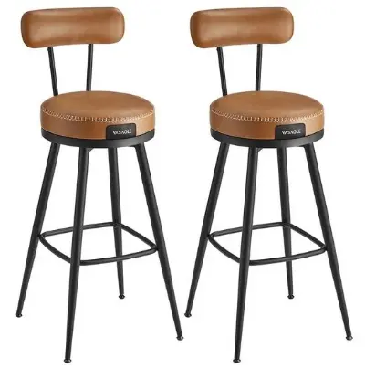 🪑 2x VASAGLE EKHO drehbarer Barstuhl mit Rückenlehne für 71,99€ (statt 107€)