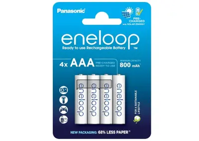 🔋 4er Pack Panasonic eneloop AAA Micro Akkus (800mAh) für 9,79€ (statt 14€)