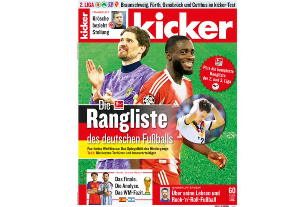 ⚽ Kicker Halbjahresabo 26 Ausgaben 💥 für 59,90€ (statt 147€) – durch Sofort-Rabatt