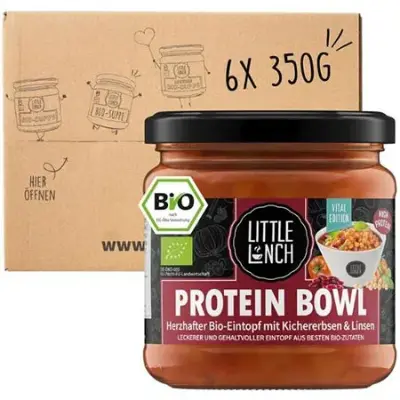 🍲 6er Pack Little Lunch Bio Protein Bowl, je 350g ab 15,25€ (statt 20€)