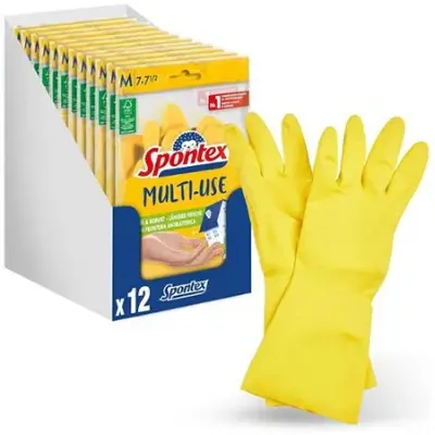 ✨ 12er Pack Spontex Multi Use Haushaltshandschuhe, Gr. M für 16,79€ (statt 24€)