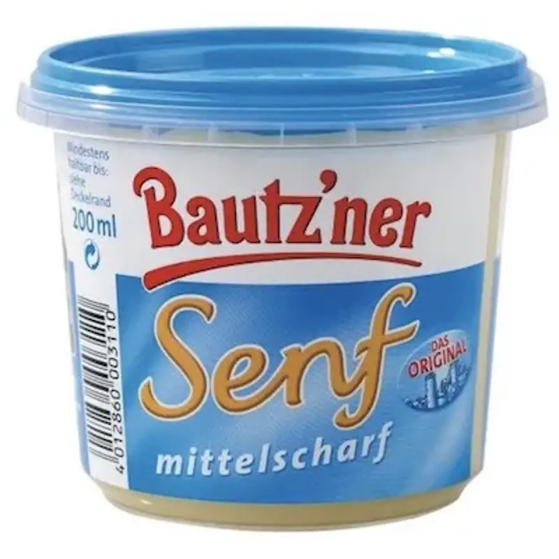 😋 4x Bautz’ner Senf mittelscharf mit je 200ml für 1,63€ ➡️ nur 0,40€ pro Becher