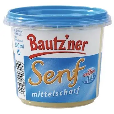 😋 4x Bautz’ner Senf mittelscharf mit je 200ml für 1,63€ ➡️ nur 0,40€ pro Becher